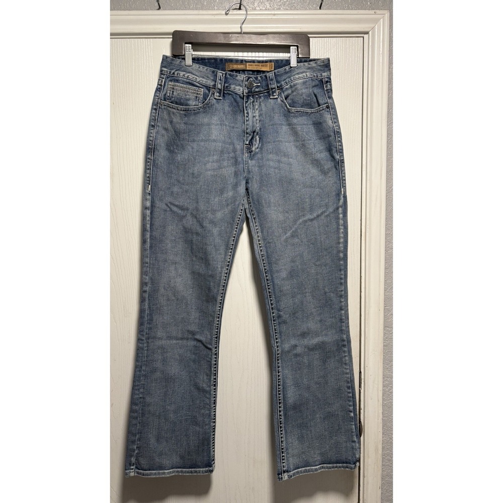 Rock and Roll Denim Double Barrel Bootcut Jeans Relaxed Mens 34×34 Western